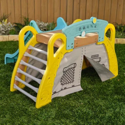 KidKraft Camp & Slide Toddler Climber with Hideaway Tent