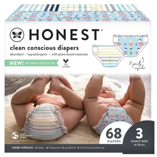 The Honest Company Disposable Diapers - (Select Size and Pattern)