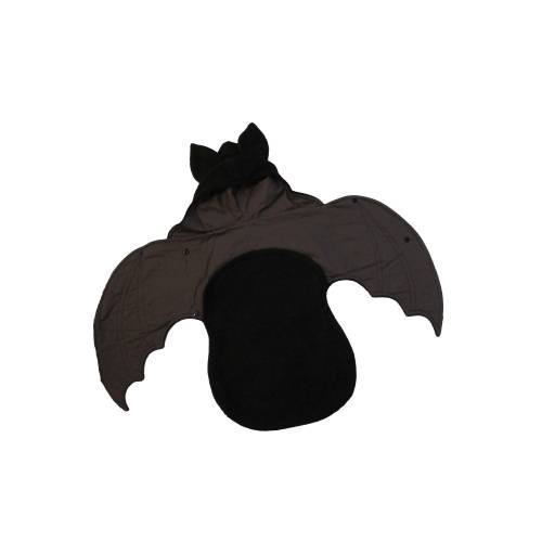 Newborn baby bat outfit Grey and black bat swaddle blanket / infant gray fleece sleep sack / 3-6 months 6-9 months / preemie baby flying fox