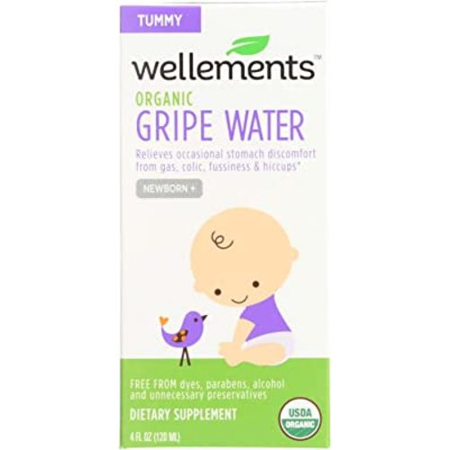 2 Pack of Wellements Organic Gripe Water for Tummy, 4 Fl Oz (Packaging may vary)