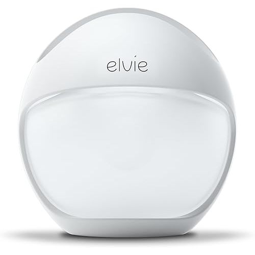 Elvie Curve - Manual Wearable Breast Pump - Hands-Free, Kick-Proof, Portable Silicone Pump That Can Be Worn in-Bra for Gentle, Natural Milk Expression - Breast Feeding Essentials
