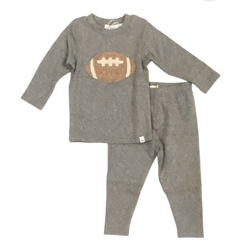 Oh Baby Heather Grey Football Set - Precious Cargo