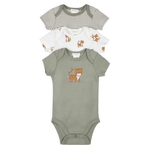 Assorted 3-Pack Organic Cotton Bodysuits