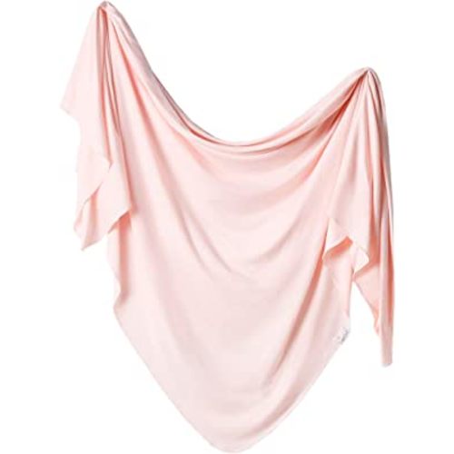 Copper Pearl Baby Swaddle Blanket - Premium Knit Baby Blanket, Large Soft Stretchy Receiving Blankets for Baby Girl, Swaddles for Newborn, Infant, and Toddler (Blush)