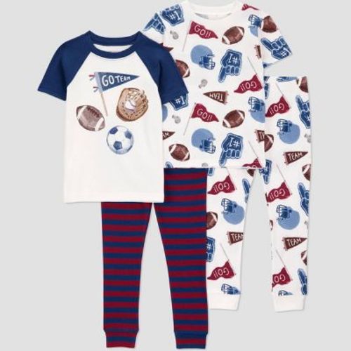 Carter's Just One You® Toddler Boys' 4pc Cotton Short Sleeve Pajama Set