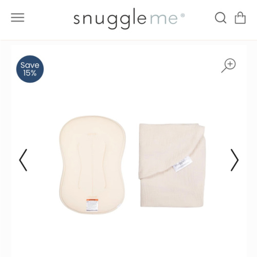 Lounger Curve + Muslin Cover Set | Natural