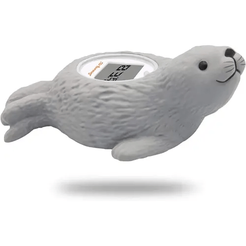 Doli Yearning Upgarde Digital Baby Bath LCD Thermometer |Kids' Bathroom Safety Products|Water Thermometer Infant Seal Shape|Floating Toys Temperature