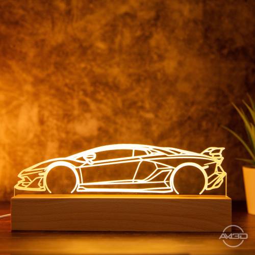 Lamp car silhouette, night light, table lamp car, gift idea car fans, many models available