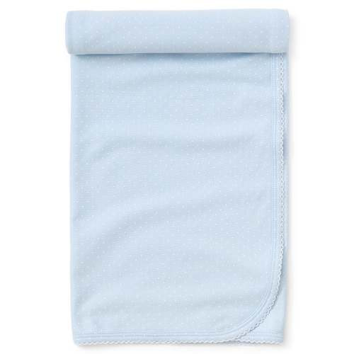 Personalized Blue/White New Kissy Dots Blanket