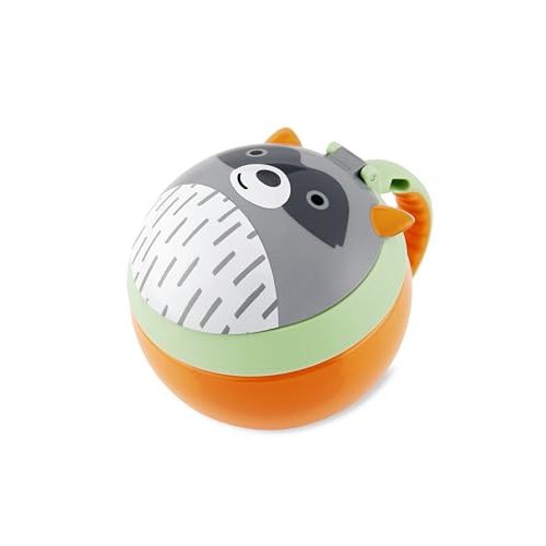 Skip Hop Baby Snack Container, Mealtime Snack Cup, Raccoon