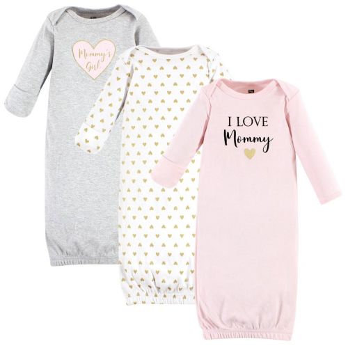 Hudson Baby Infant Girl Cotton Gowns, Girl Mommy, 0-6 Months