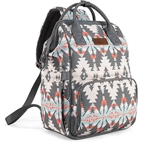 Wrangler Callie Diaper Bag Backpack with Stroller Straps Multifunction Baby Travel Bag WG2210-9110GY