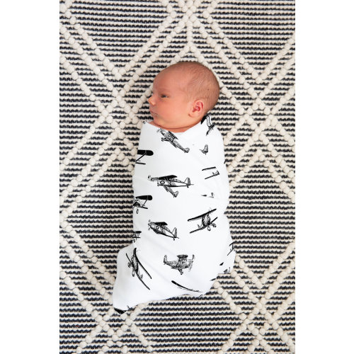 Airplane Baby Blanket - Baby Boy Blanket - Minky - Fleece - Airplane Nursery Decor - Stroller Blanket - Airplanes - Swaddle Blanket - Gift