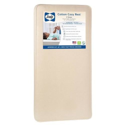 Sealy Cotton Cozy Rest 2-stage Crib And Toddler Mattress