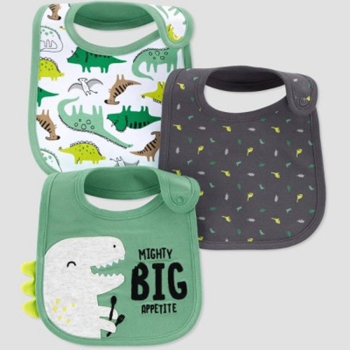 Baby Boys' 3pk Dino Bib - Just One You® made by carter's Green