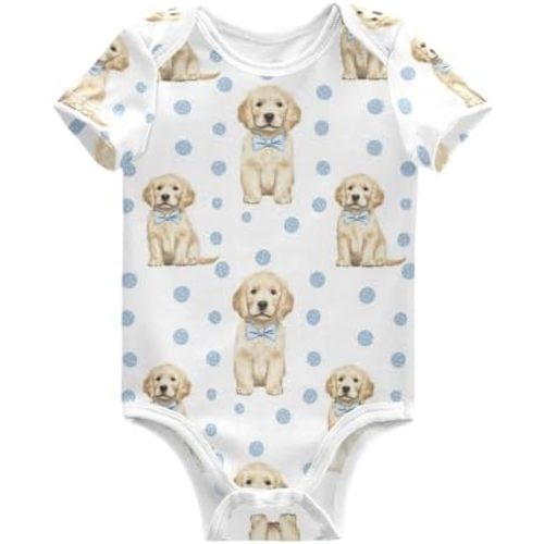 vvfelixl Dachshund Dog Baby Clothes for Boy Girl,Baby One-Piece Bodysuit for 0-24 Months,Short Sleeve