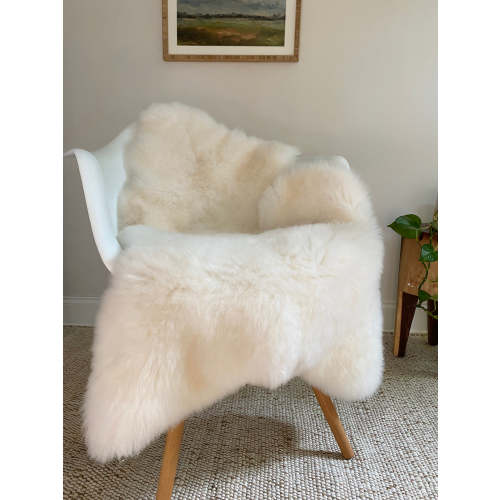 Bright Ivory Nursery Sheepskin