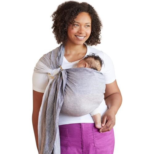 LÍLLÉbaby Ring Sling Baby Wrap Carrier for Infants & Toddlers (8-30lbs), Made for Versatile Babywearing, Support Wrap for Mother's, Adjustable & Sturdy, Lightweight & Comfortable (Nimbus Clouds)