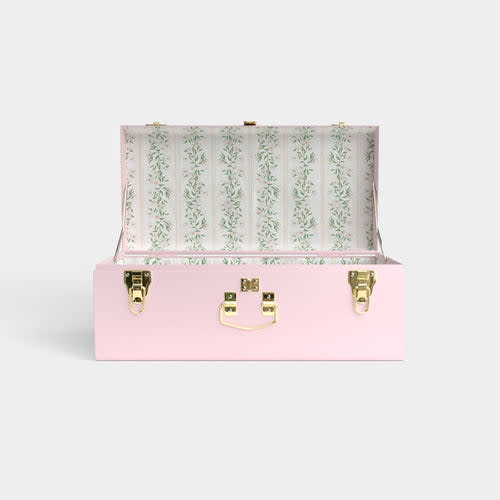 Petite Classic Trunk - Pink - Darling Dogwood / Embroidery