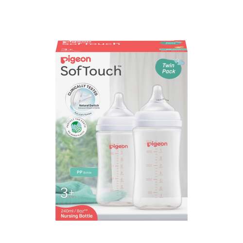 SOFTOUCH BPP BOTTLE PP TWIN PACK 240ML – Pigeon Australia