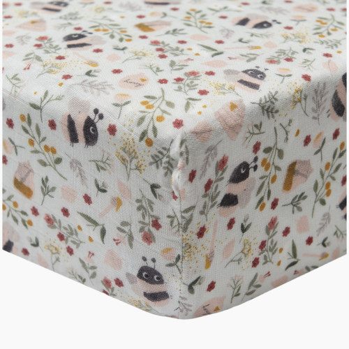 Loulou Lollipop Cotton & Bamboo Fitted Crib Sheet - Bumble Bees