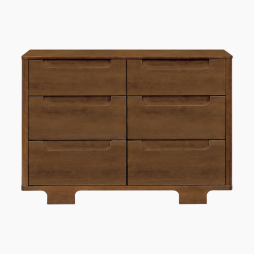 babyletto Yuzu 6-Drawer Dresser - Natural Walnut