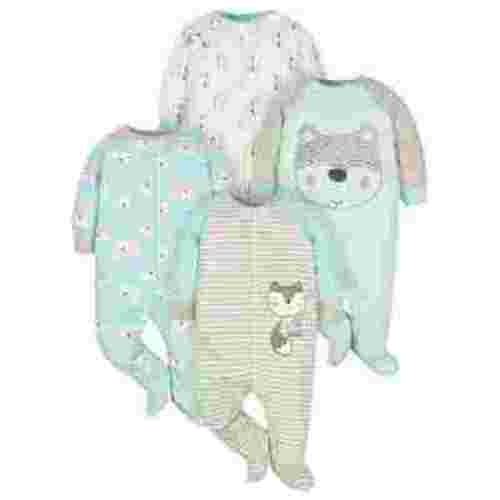 Gerber Baby Boy Sleep 'n Play Footed Pajamas, 4-Pack