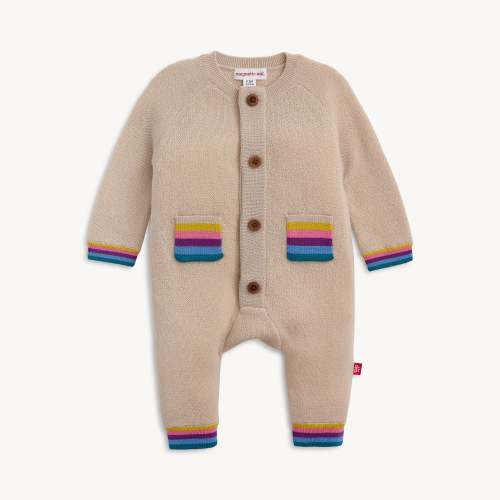 Magnetic Wool Romper | 0-3 M