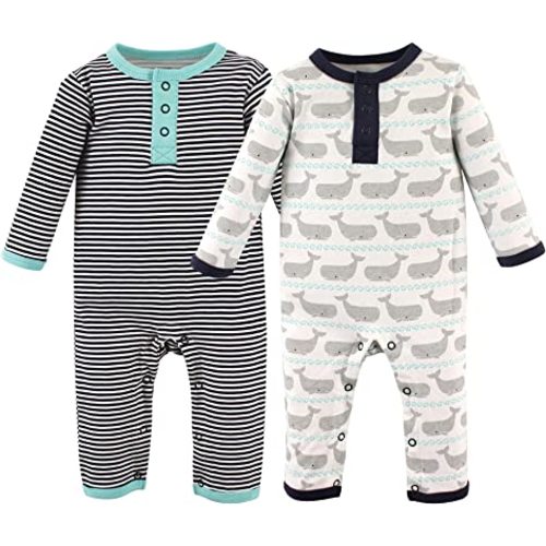 Hudson Baby baby-girls Cotton Coveralls