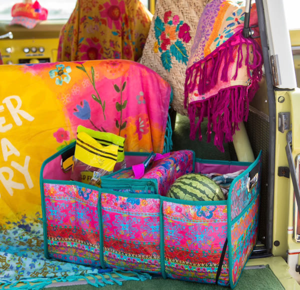 Car Trunk Organizer - Floral Border – Natural Life