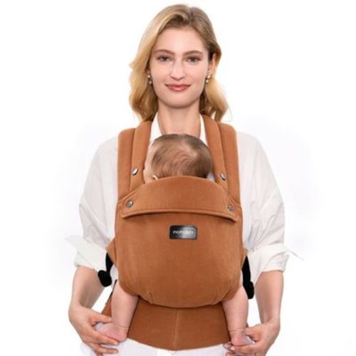 Momcozy Baby Carrier with Natural Cotton Linen - Sepia