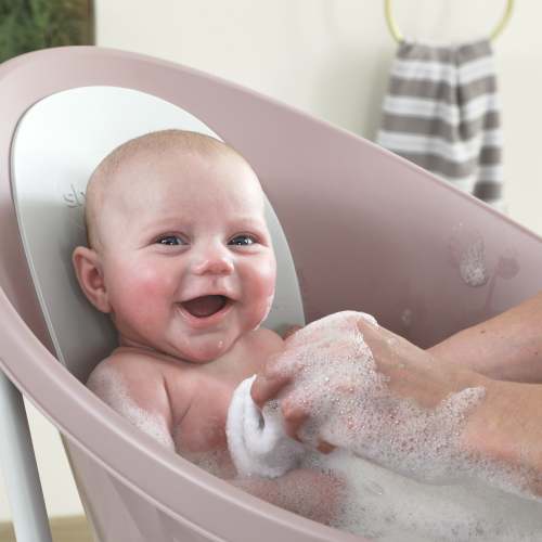 Shnuggle Baby Bath – Newborn Support Bathtub with Bum Bump & Foam Backrest – Shnuggle USA
