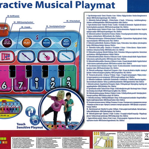 Bontempi Interactive Musical Play Mat - Multi