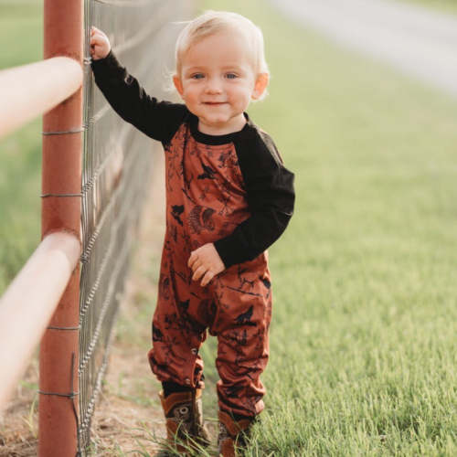 Indian Print LS Romper Baby (0-18M)