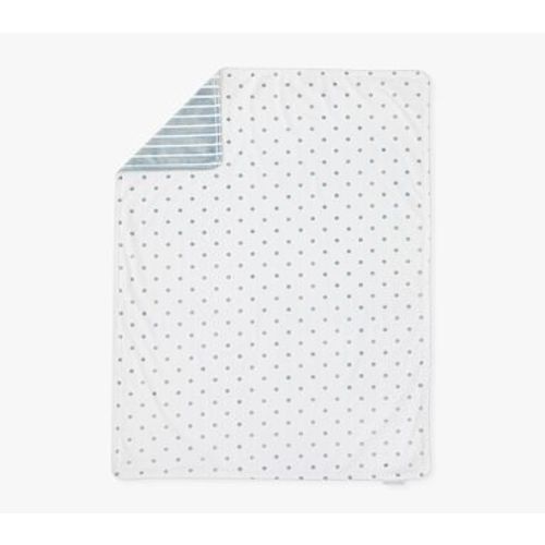 Dot & Stripe Chamois Baby Blanket, Arona