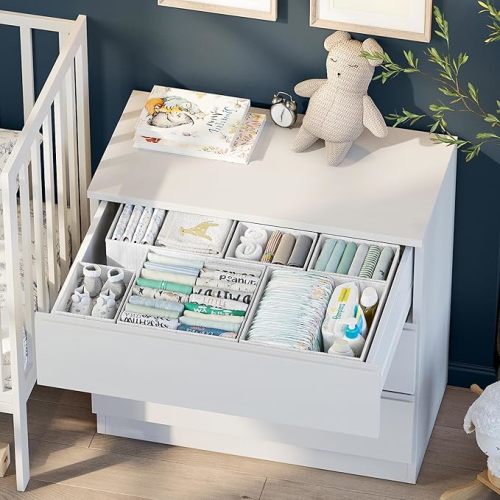 Organizers for Baby Nursery - White/Grey