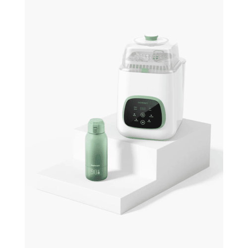 Momcozy KleanPal Pro Baby Bottle Washer, Sterilizer & Dryer - All-in-One Cleaning Machine for Bottles and Momcozy Portable Milk Warmer for Travel – Dual Heating Modes for Breast Milk & Water