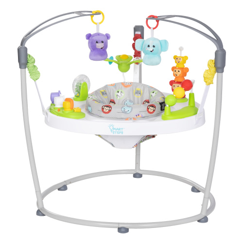 Smart Steps by Baby Trend Infant My First Jumper- Safari Toss White