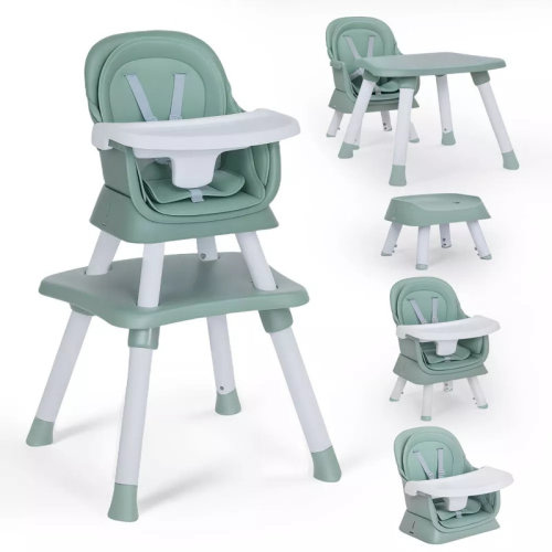 Isabelle & Max™ 8 in 1 Baby High Chair, Coverts to Dining Booster Seat, Removable Tray & Double Seat Cover, Easy to Wipe & Reviews | Wayfair