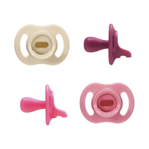 Tommee Tippee Ultra-light Stayput Pacifier, 6-18 Months, 4 Pack, One-Piece Silicone Design