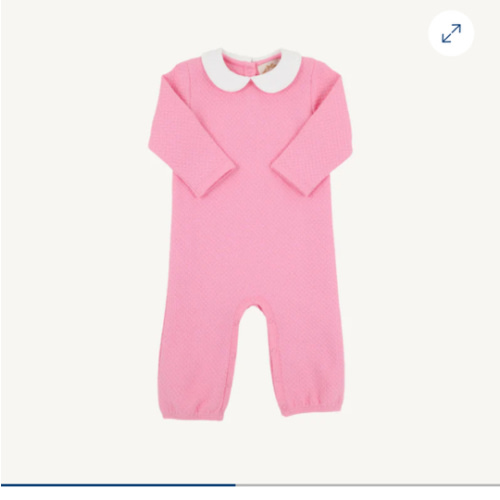Poppy Dell Playsuit - Hamptons Hot Pink with Worth Avenue White