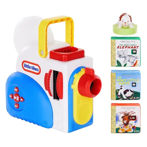 Little Tikes Story Dream Machine Starter Set, Storytime, Books, Little Golden Book, Audio Play, The Poky Little Puppy Character, Nightlight, Toy Gift for Toddlers and Kids Girls Boys Ages 3+