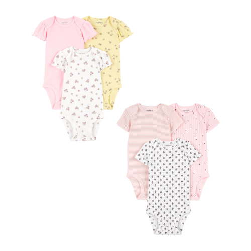 Carter's Child of Mine Baby Girl Bodysuits, 6-Piece, Sizes Preemie-18 Months