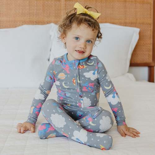 Zip-Up Footie Pajama - Super Grover