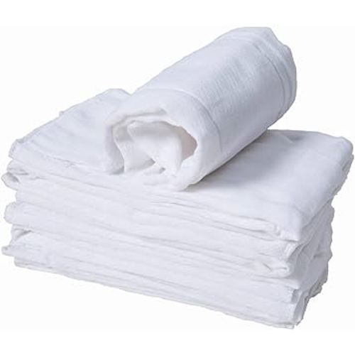 Cotton Burp Cloths, Prefold Cloth Diaper (2+3+2 with Padding)