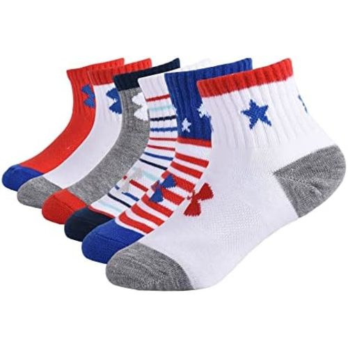 Under Armour Baby Boys' Multi Pack Printed Quarter Sock