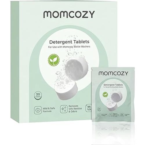 Momcozy Official Detergent Tablets for Momcozy Baby Bottle Washers, 30 Tablets