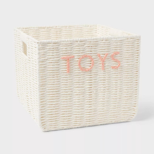 Pillowfort Kids' Large Woven Toys Storage Basket