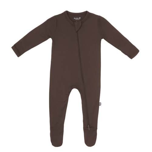 Zippered Footie in Espresso