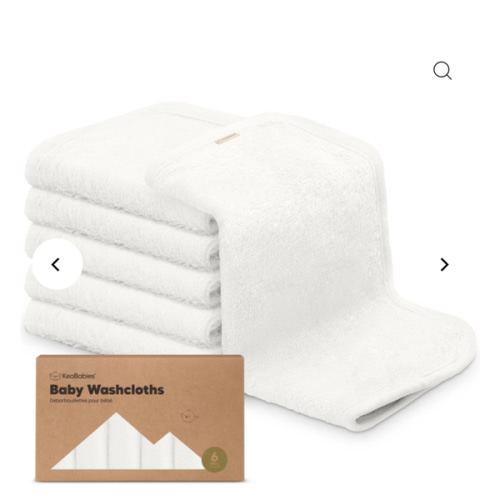 6-Pack Baby Wash Cloths